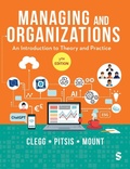 Cover: Managing and Organizations - SAGE Publications Ltd