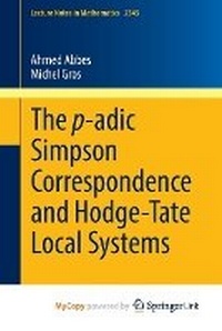 Abbildung von: The p-adic Simpson Correspondence and Hodge-Tate Local Systems - Springer
