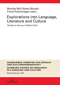 Enlarge image Cover: Explorations into Language, Literature and Culture - Peter Lang Verlag
