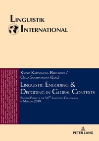 Abbildung von: Linguistic Encoding & Decoding in Global Contexts - Peter Lang Verlag