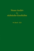 Bild: Neues Archiv für sächische Geschichte, 94. Band 2023 - Schmidt, Philipp