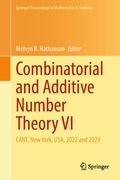 Cover: Combinatorial and Additive Number Theory VI - Springer