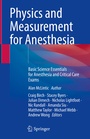 Cover: Physics and Measurement for Anesthesia - Springer