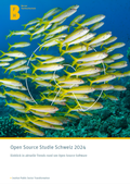 Cover: Open Source Studie Schweiz 2024 - rubmedia AG