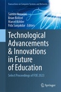 Cover: Technological Advancements and Innovations in Future of Education - Springer