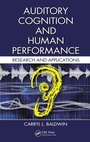 Cover: Auditory Cognition and Human Performance - CRC Press