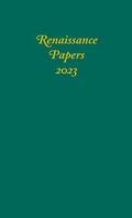 Cover: Renaissance Papers 2023 - Camden House Inc