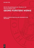 Cover: Streitschriften und Fragmente zur Weltreise - De Gruyter