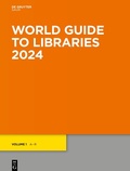 Cover: World Guide to Libraries 2024 - De Gruyter Saur