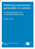 Cover: Referring expression generation in context - Language Science Press