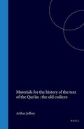 Cover: Materials for the history of the text of the Qur?a?n - Brill