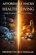Cover: Affordable Hacks For Healthy Living: Godly Wisdom for Complete Wellness - Petrus Vermaak