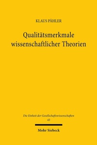 Abbildung von: Qualitätsmerkmale wissenschaftlicher Theorien - Mohr Siebeck