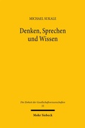 Cover: Denken, Sprechen und Wissen - Mohr Siebeck