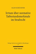 Bild: Irrtum über normative Tatbestandsmerkmale im Strafrecht - Mohr Siebeck