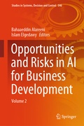 Cover: Opportunities and Risks in AI for Business Development - Springer