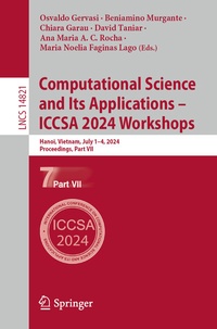 Enlarge image Cover: Computational Science and Its Applications - ICCSA 2024 Workshops - Springer