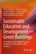 Cover: Sustainable Education and Development-Green Buildings - Springer