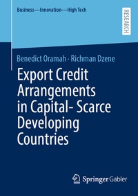 Abbildung von: Export Credit Arrangements in Capital-Scarce Developing Countries - Springer Gabler