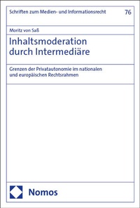 Abbildung von: Inhaltsmoderation durch Intermediäre - Nomos