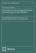 Bild: Der Anspruch auf privilegierte bauliche Ver&auml;nderung nach dem WEMoG - Nomos