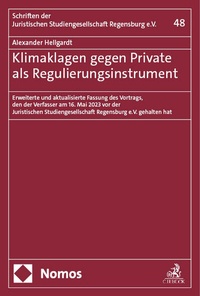 Abbildung von: Klimaklagen gegen Private als Regulierungsinstrument - Nomos