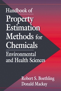 Enlarge image Cover: Handbook of Property Estimation Methods for Chemicals - CRC Press