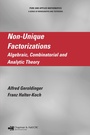 Cover: Non-Unique Factorizations - Chapman and Hall