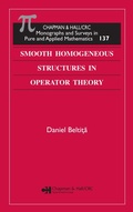 Cover: Smooth Homogeneous Structures in Operator Theory - Chapman and Hall