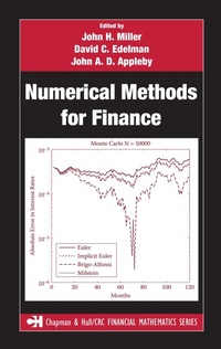 Enlarge image Cover: Numerical Methods for Finance - Chapman and Hall