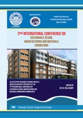Cover: 2nd International Conference on Sustainable Design, Manufacturing and Materials Engineering - Trans Tech Publications Ltd
