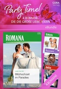 Cover: Party Time! - 4 Romane, die die gro&szlig;e Liebe feiern - CORA Verlag
