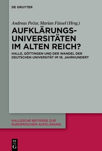 Abbildung von: Aufklärungsuniversitäten im Alten Reich? - De Gruyter