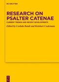 Cover: Research on Psalter Catenae - De Gruyter