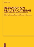 Cover: Research on Psalter Catenae - De Gruyter