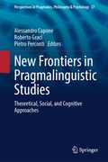 Cover: New Frontiers in Pragmalinguistic Studies - Springer