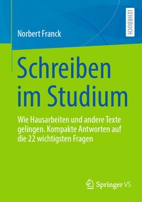 Abbildung von: Schreiben im Studium - Springer VS
