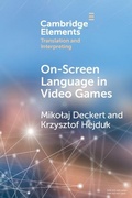 Cover: On-Screen Language in Video Games - Cambridge University Press