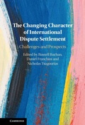 Cover: Changing Character of International Dispute Settlement - Cambridge University Press