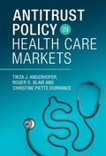 Cover: Antitrust Policy in Health Care Markets - Cambridge University Press