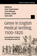 Cover: Genre in English Medical Writing, 1500-1820 - Cambridge University Press