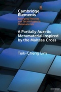 Cover: Partially Auxetic Metamaterial Inspired by the Maltese Cross - Cambridge University Press