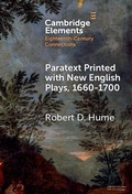 Cover: Paratext Printed with New English Plays, 1660-1700 - Cambridge University Press