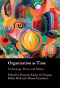 Cover: Organization as Time - Cambridge University Press