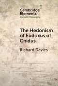 Cover: Hedonism of Eudoxus of Cnidus - Cambridge University Press
