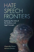 Cover: Hate Speech Frontiers - Cambridge University Press