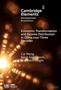 Cover: Economic Transformation and Income Distribution in China over Three Decades - Cambridge University Press