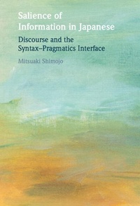 Abbildung von: Salience of Information in Japanese - Cambridge University Press
