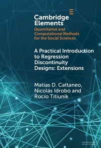 Enlarge image Cover: Practical Introduction to Regression Discontinuity Designs - Cambridge University Press