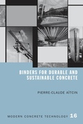 Cover: Binders for Durable and Sustainable Concrete - CRC Press